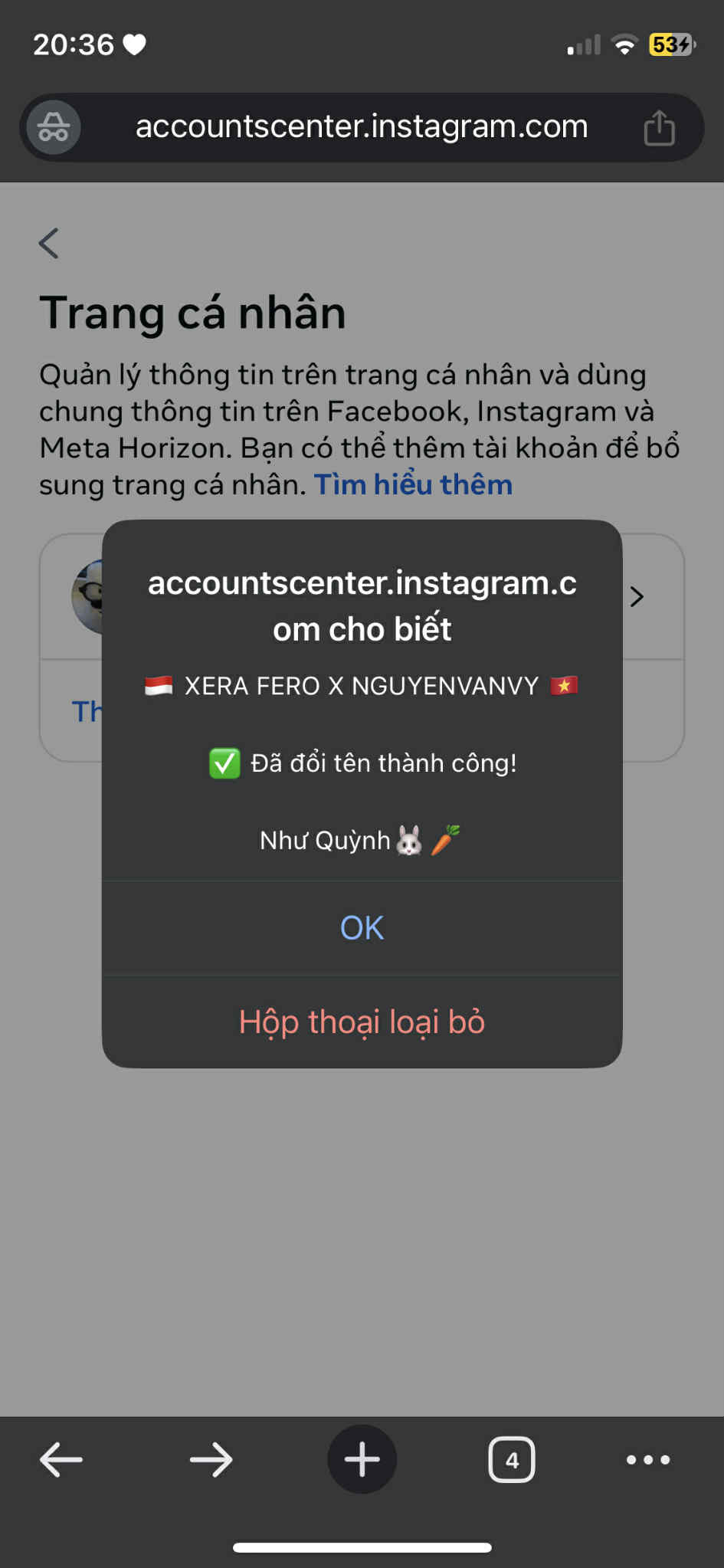 Code rename fb dành cho mobile